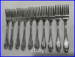 Oneida SATIN GARNET 55 Pieces Flatware Set 18/10 Stainless Steel Nice Condition