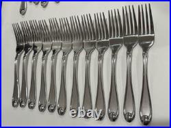 Oneida SATIN GARNET 55 Pieces Flatware Set 18/10 Stainless Steel Nice Condition