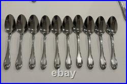 Oneida SATIN GARNET 55 Pieces Flatware Set 18/10 Stainless Steel Nice Condition