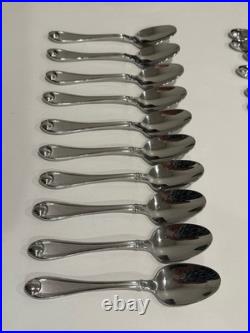 Oneida SATIN GARNET 55 Pieces Flatware Set 18/10 Stainless Steel Nice Condition