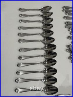 Oneida SATIN GARNET 55 Pieces Flatware Set 18/10 Stainless Steel Nice Condition