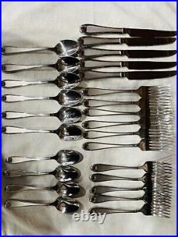 Oneida SATIN GARNET Stainless 18/10 Frost & Glossy Flatware Service for 4 Set 26