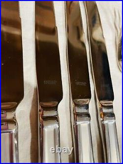 Oneida SATIN GARNET Stainless 18/10 Frost & Glossy Flatware Service for 4 Set 26