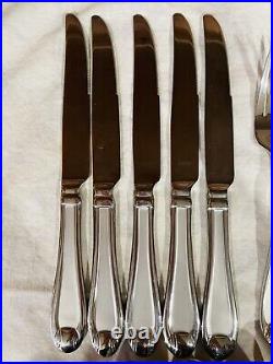 Oneida SATIN GARNET Stainless 18/10 Frost & Glossy Flatware Service for 4 Set 26