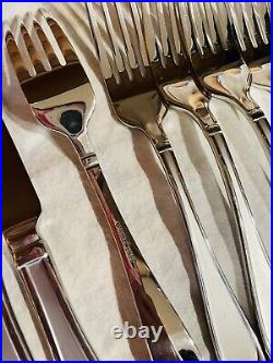 Oneida SATIN GARNET Stainless 18/10 Frost & Glossy Flatware Service for 4 Set 26