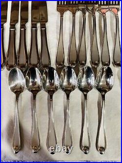 Oneida SATIN GARNET Stainless 18/10 Frost & Glossy Flatware Service for 4 Set 26