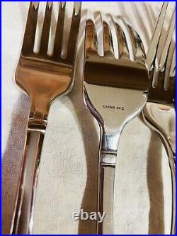 Oneida SATIN GARNET Stainless 18/10 Frost & Glossy Flatware Service for 4 Set 26