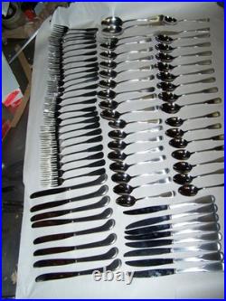 Oneida SSS Independence Flatware Lot 77 Pc stainless silverware forks spoons