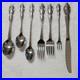 Oneida SSS Stainless Steel Flatware Set 49 Pieces Floral Handle Knife Fork Spoon