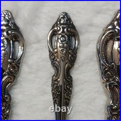 Oneida SSS Stainless Steel Flatware Set 49 Pieces Floral Handle Knife Fork Spoon