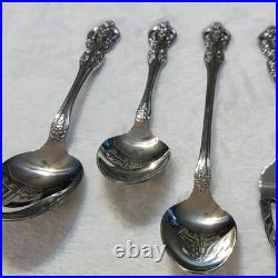 Oneida SSS Stainless Steel Flatware Set 49 Pieces Floral Handle Knife Fork Spoon