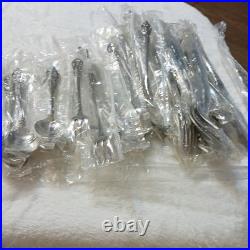 Oneida SSS Stainless Steel Flatware Set 49 Pieces Floral Handle Knife Fork Spoon