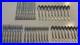 Oneida Satin Aquarius Stainless Flatware Lot Of 45 Teaspoon Soup Knives Forks