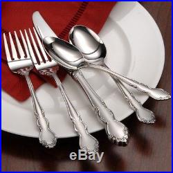Oneida Satin Dover 66 Piece Service for 12 Stainless 18/10 Flatware