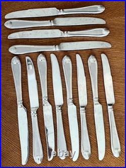 Oneida Satin Garnet 18/10 Stainless Flatware Set 59 Pc Service + Serving Pieces