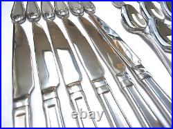 Oneida Satin Garnet Stainless Flatware Set China 75-pieces