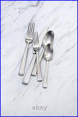 Oneida Satin Lewin 65 Piece Stainless Flatware Set, Service for 12 NEW F149065A