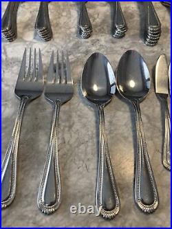 Oneida Satin Princess Stainless Flatware Service For 12, 10 Serving, Total 70