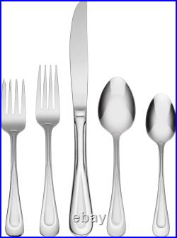 Oneida Satin Sand Dune Everyday Dinner Forks, Set of 4, 18/0 Stainless Steel, Si