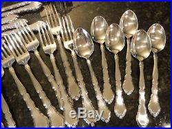 Oneida Satinique 30 piece stainless flatware silverware Community satin USA