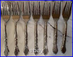 Oneida Satinique Dinner Stainless Flatware Deluxe Community Lot Of 38 Variety