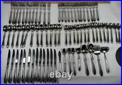 Oneida Sheraton 75 Piece Stainless Steel Flatware Set With Serving Pc Silverware
