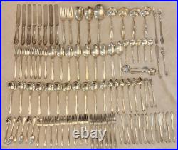 Oneida Sheraton Silver Plate Stainless Steel 99 Pieces Total