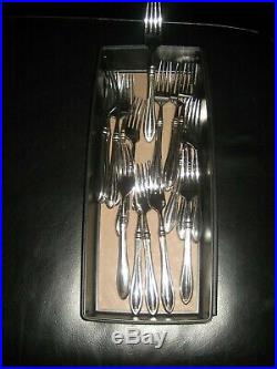 Oneida Sheridan Made In USA 12 Place Flatware Set With 12 Serving Pieces