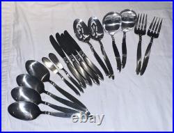 Oneida Silversmiths 108 piece Stainless Flatware Set for 16 + 12 Serving PCs Oneida Silversmiths 108 piece Stainless Flatware Set for 16 + 12 Serving PCs