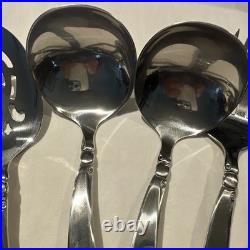 Oneida Silversmiths 108 piece Stainless Flatware Set for 16 + 12 Serving PCs