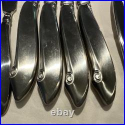 Oneida Silversmiths 108 piece Stainless Flatware Set for 16 + 12 Serving PCs