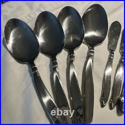 Oneida Silversmiths 108 piece Stainless Flatware Set for 16 + 12 Serving PCs
