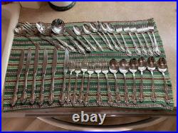 Oneida Silversmiths Michelagelo Pattern, Service For 6 Plus 5 Serving Utensils