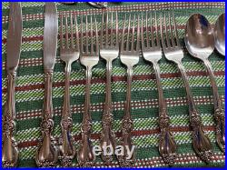 Oneida Silversmiths Michelagelo Pattern, Service For 6 Plus 5 Serving Utensils