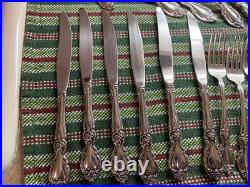 Oneida Silversmiths Michelagelo Pattern, Service For 6 Plus 5 Serving Utensils