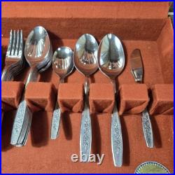 Oneida Simeon & George Rogers SPRING BALLAD Stainless Flatware Lot of 76 Pieces
