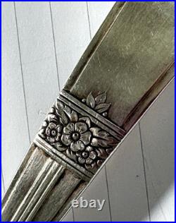 Oneida Simeon L & G H Rogers 53 Ps Stainless Flatware Set Service for 6+ Floral