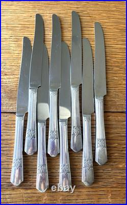 Oneida Simeon L & G H Rogers 53 Ps Stainless Flatware Set Service for 6+ Floral