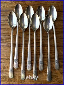 Oneida Simeon L & G H Rogers 53 Ps Stainless Flatware Set Service for 6+ Floral