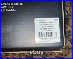 Oneida Stafford Mirror 18/10 Stainless 65pc. Flatware Set (Service for Twelve)