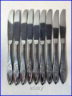 Oneida Stainless 120 Piece Flatware Set MY ROSE Service for 8 + Many More Pieces