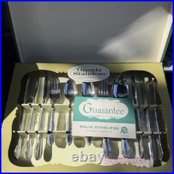 Oneida Stainless 36 Pc Set, Stainless Flatware Deadstock New In Box