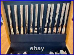Oneida Stainless 74 Pc Melissa Stainless Steel Flatware 12 Place Settings Serv