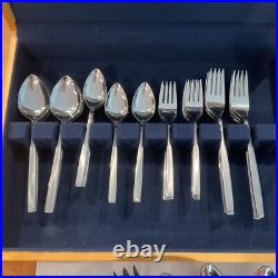 Oneida Stainless 74 Pc Melissa Stainless Steel Flatware 12 Place Settings Serv