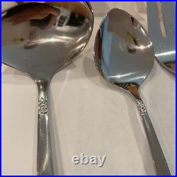 Oneida Stainless 74 Pc Melissa Stainless Steel Flatware 12 Place Settings Serv Oneida Stainless 74 Pc Melissa Stainless Steel Flatware 12 Place Settings Serv