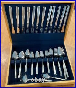 Oneida Stainless 74 Pc Melissa Stainless Steel Flatware 12 Place Settings Serv