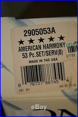 Oneida Stainless AMERICAN HARMONY ARBOR 20 Piece Service for 4 Unused 18/8 USA