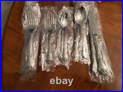 Oneida Stainless ARBOR ROSE 18/8 USA 20 Piece Service for 4 Unused TRUE SONG