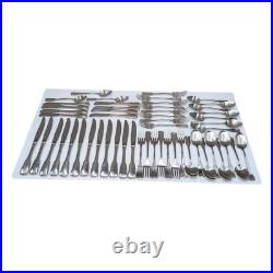 Oneida Stainless American Colonial Flatware Set of 53 Knifes Spoons Forks