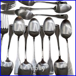 Oneida Stainless American Colonial Flatware Set of 53 Knifes Spoons Forks